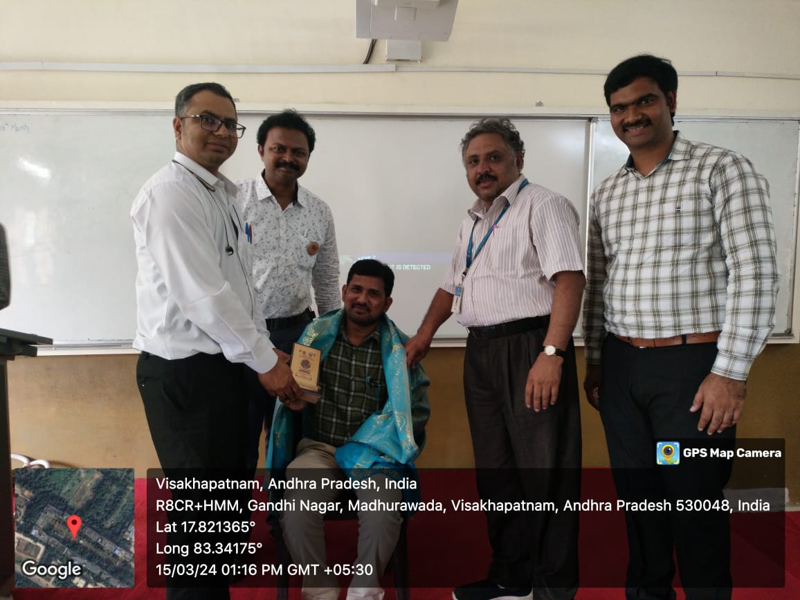 Dr. BMB Krushna Delivers Invited Talk at GVP College of Engineering on 15-Mar-2024