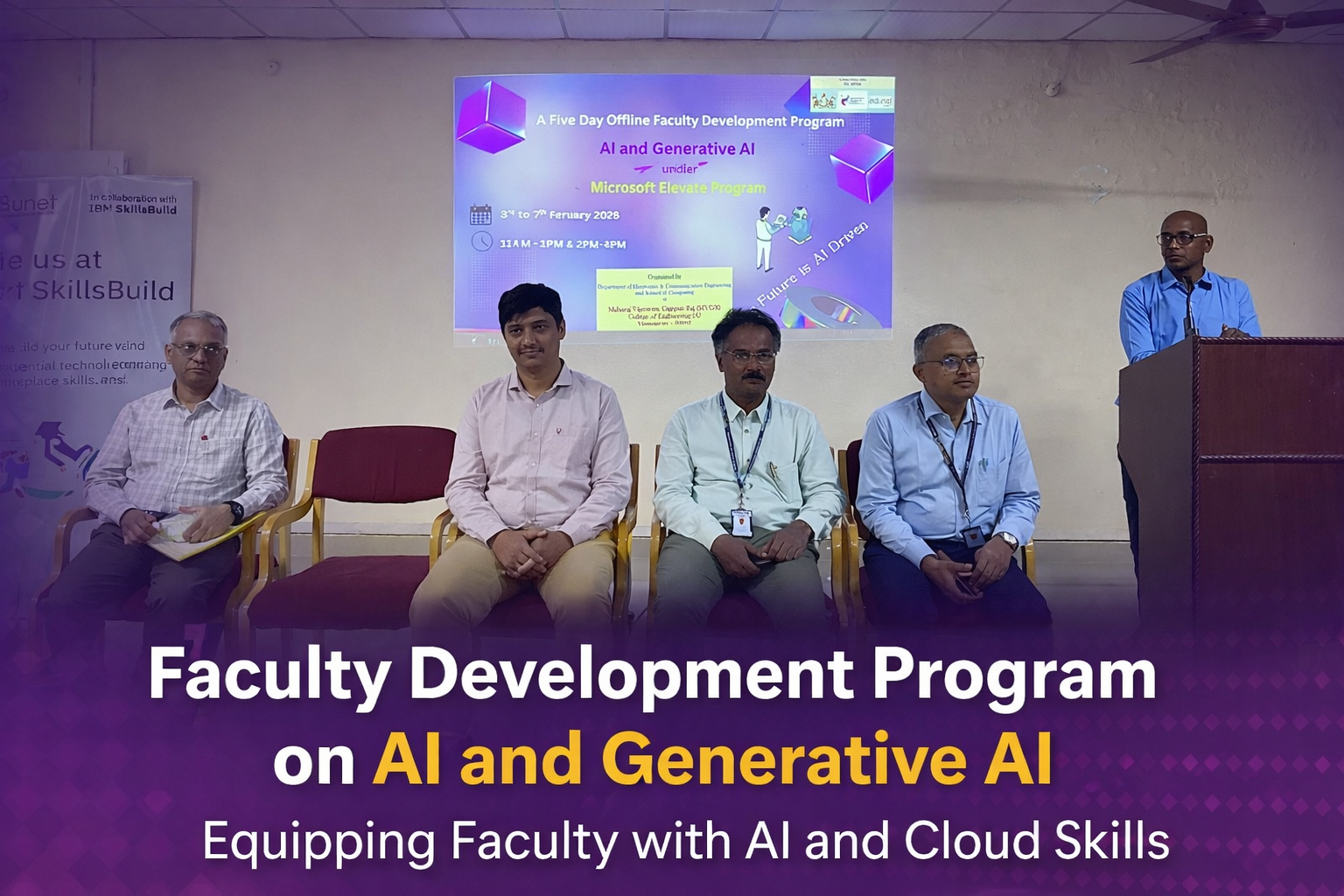 Offline Faculty Development Program on AI and Generative AI in Collaboration with Edunet Foundation
